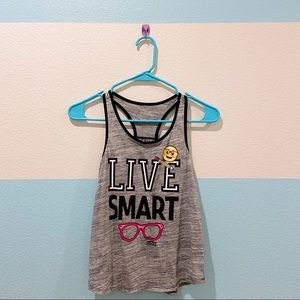 Justice Live Smart Grey Tank Top